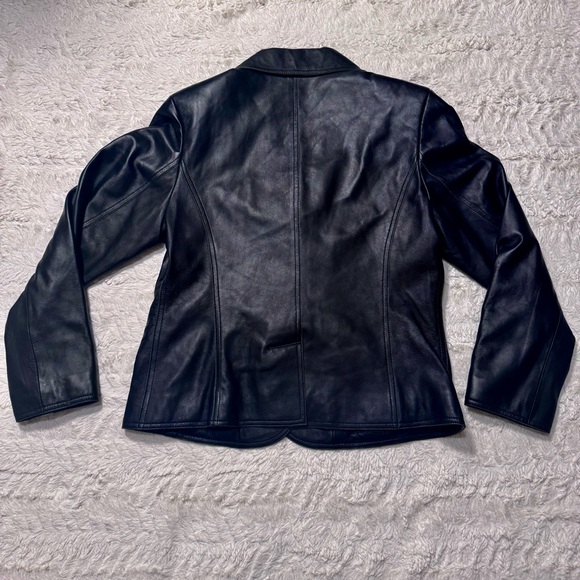 Vintage 90’s Pamela McCoy Buttery Soft Leather Jacket – Size M blazer coat - Picture 4 of 7